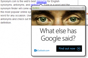 Example of Kontera in-text ad unit