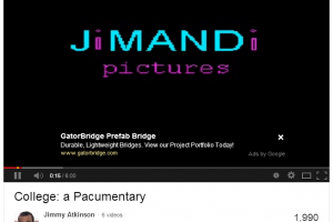 Example of YouTube Partner Program overlay ad