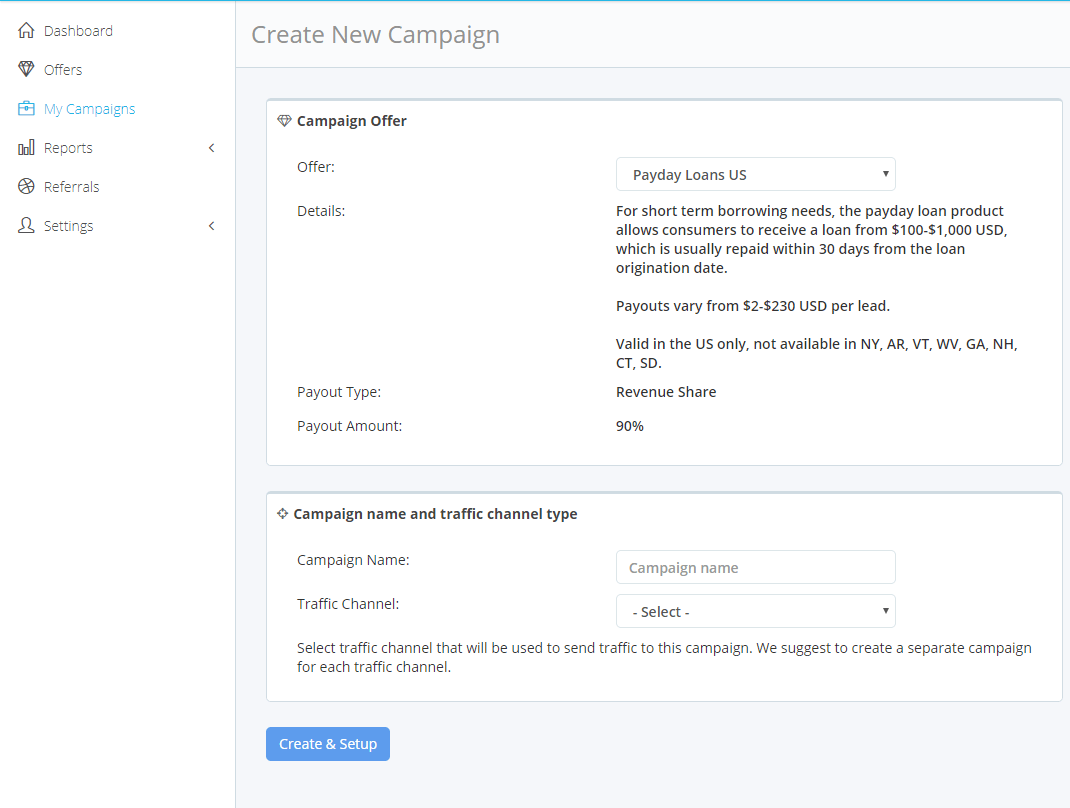 LeadNetwork review for publishers screenshot 3