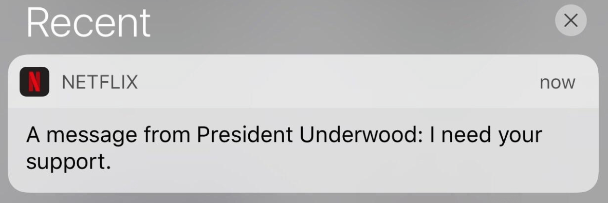 Netflix Push Notification